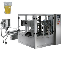 Automatic Rotary Premade Pouch Olive Oil  Packaging Machine For Liquid